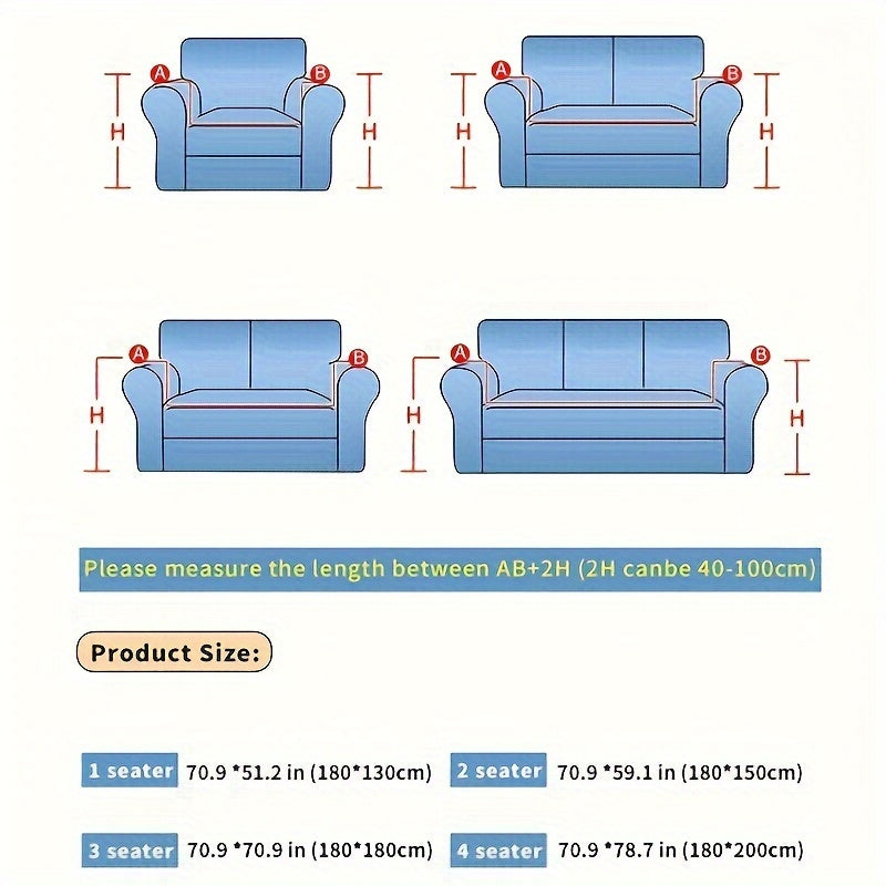 Chenille Sofa Slipcover - Soft, Non-Slip, Four Seasons Universal Furniture Protector