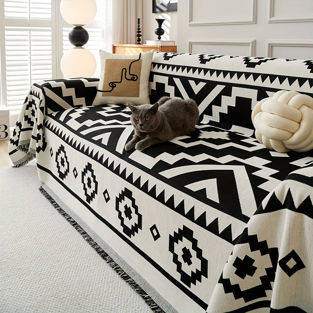 Boho-Chic All-Season Sofa Cover