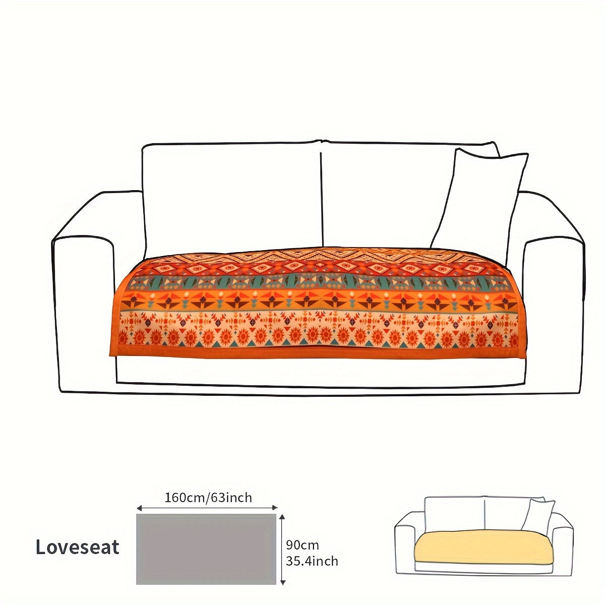 Linen Sofa Cover – Premium Stretchable Protector for Couches