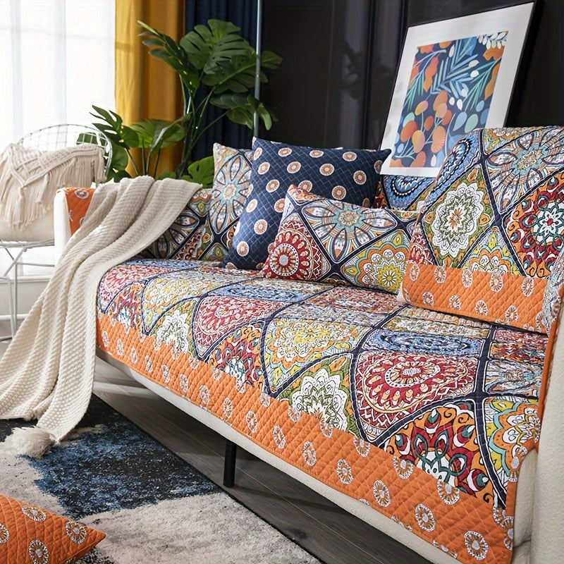 Boho Sofa Cover – Stylish, Durable Furniture Protector for Home